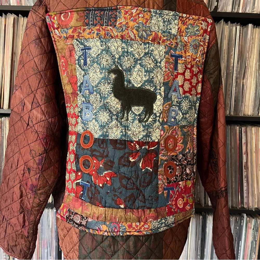 Phish Llama Taboot Patchwork Silk Jacket Sacred T… - image 3